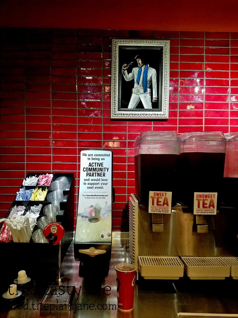 Tea + Elvis at Raising Cane's Chicken Fingers