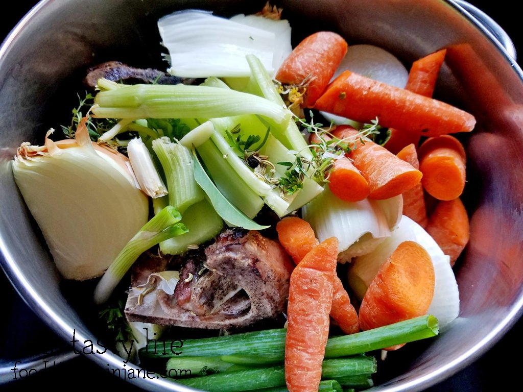 Into the stock pot!
