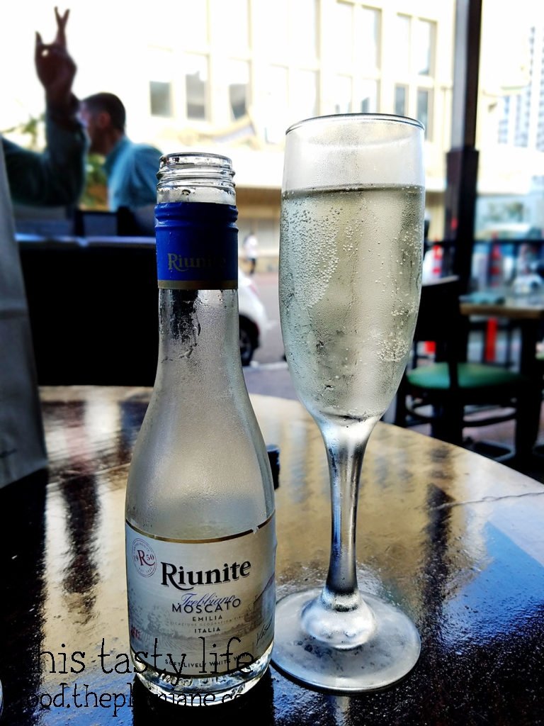 Moscato at Osteria Panevino in San Diego, CA
