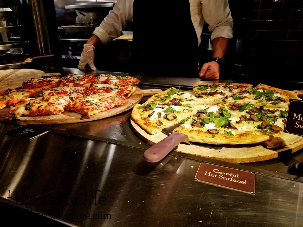Pizzas at Clifton's - Los Angeles, CA