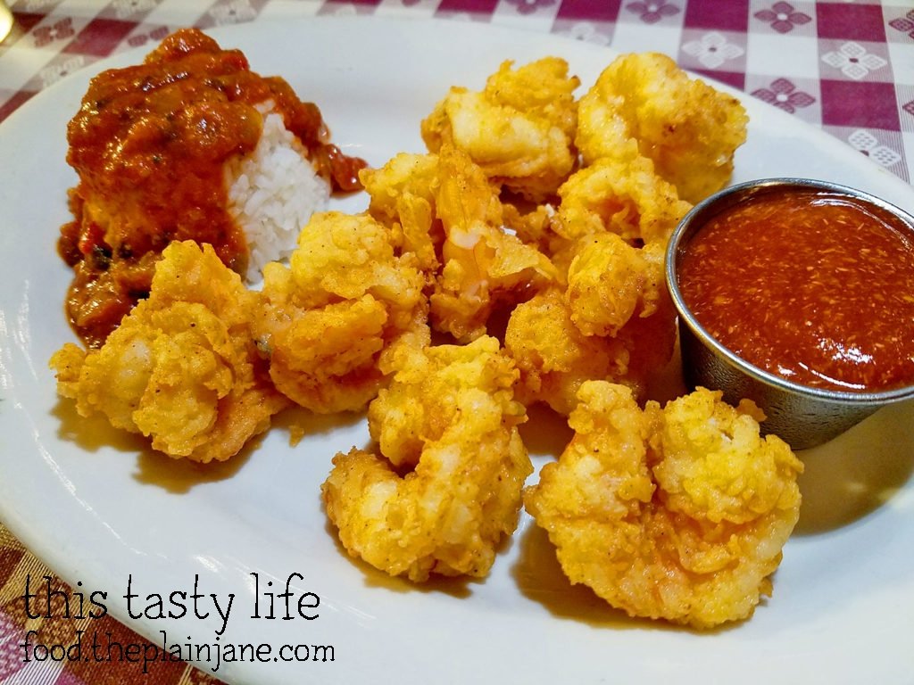 Fried Shrimp with Creole Rice - New Orleans Creole Cafe - San Diego, CA