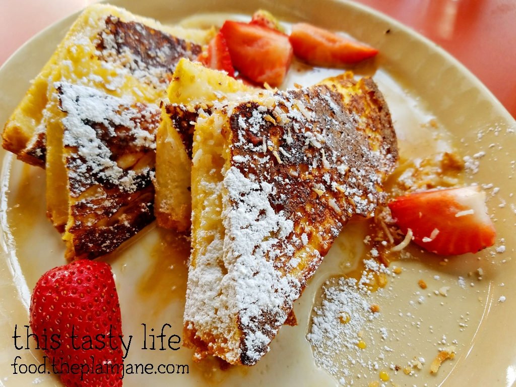 OMG French Toast at Snooze AM Eatery in La Jolla, CA
