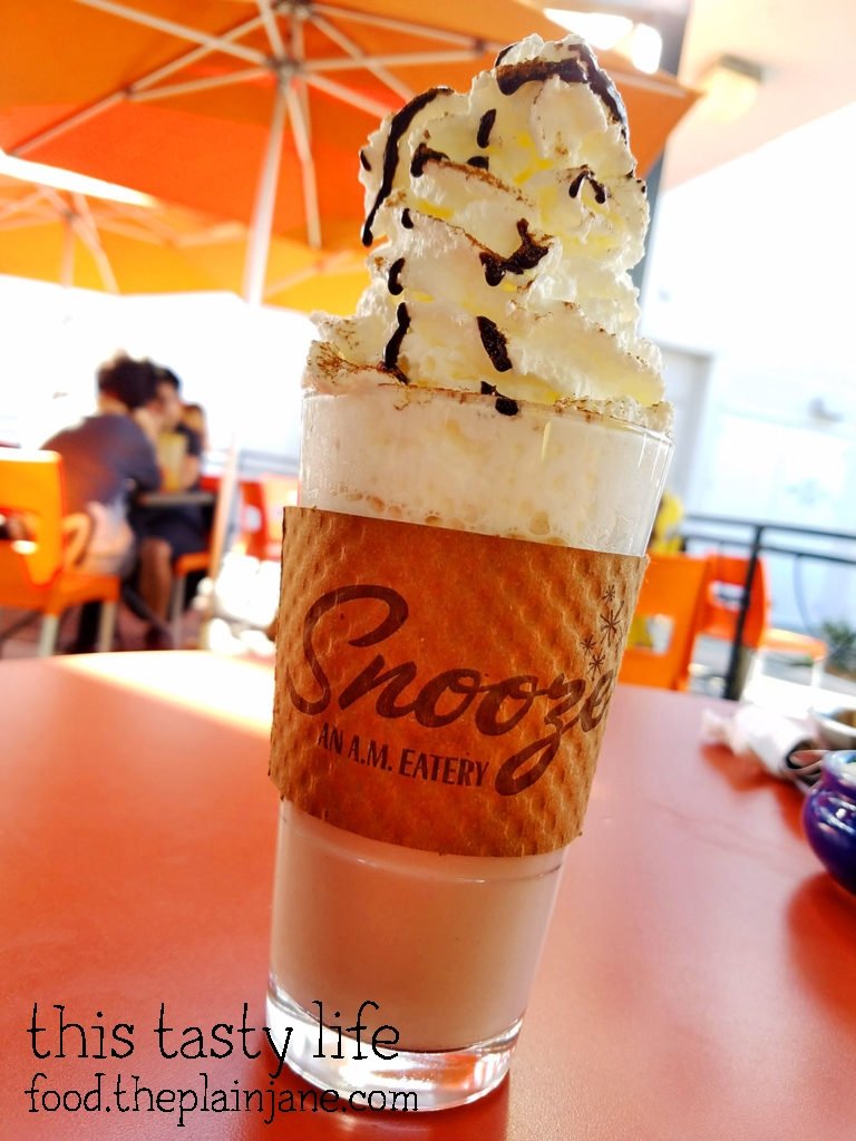 Hot Cocoa with Whipped Cream - Snooze AM Eatery in La Jolla, CA