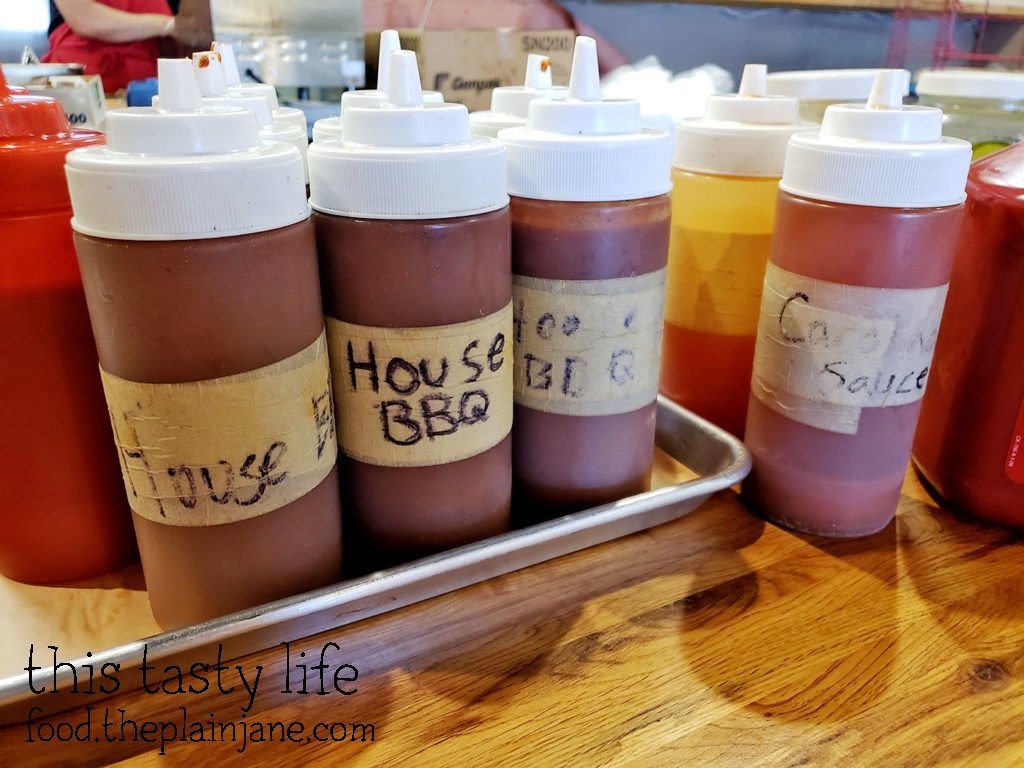 BBQ sauces at Union Smokehouse BBQ - San Diego, CA