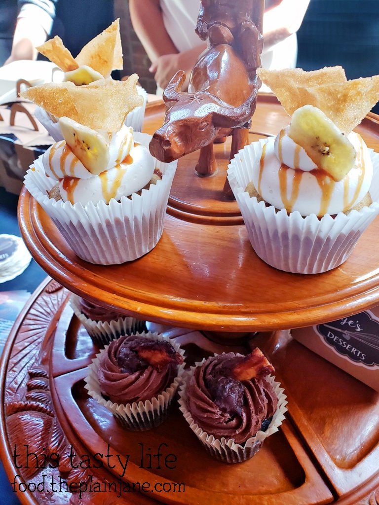 Champorado and Turon cupcakes at Chef Driven Bake Sale - San Diego, CA