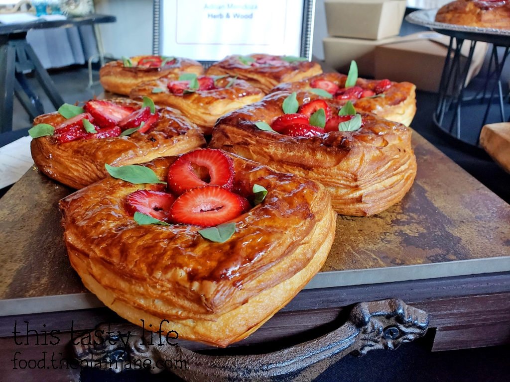 Strawberry Thai Basil Danish at Chef Driven Bake Sale - San Diego, CA