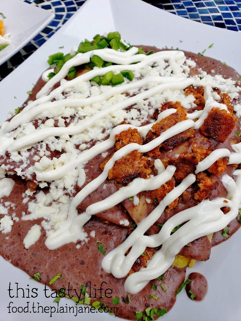 Enfrijoladas with Chorizo at The Lazy Hippo - San Diego, CA