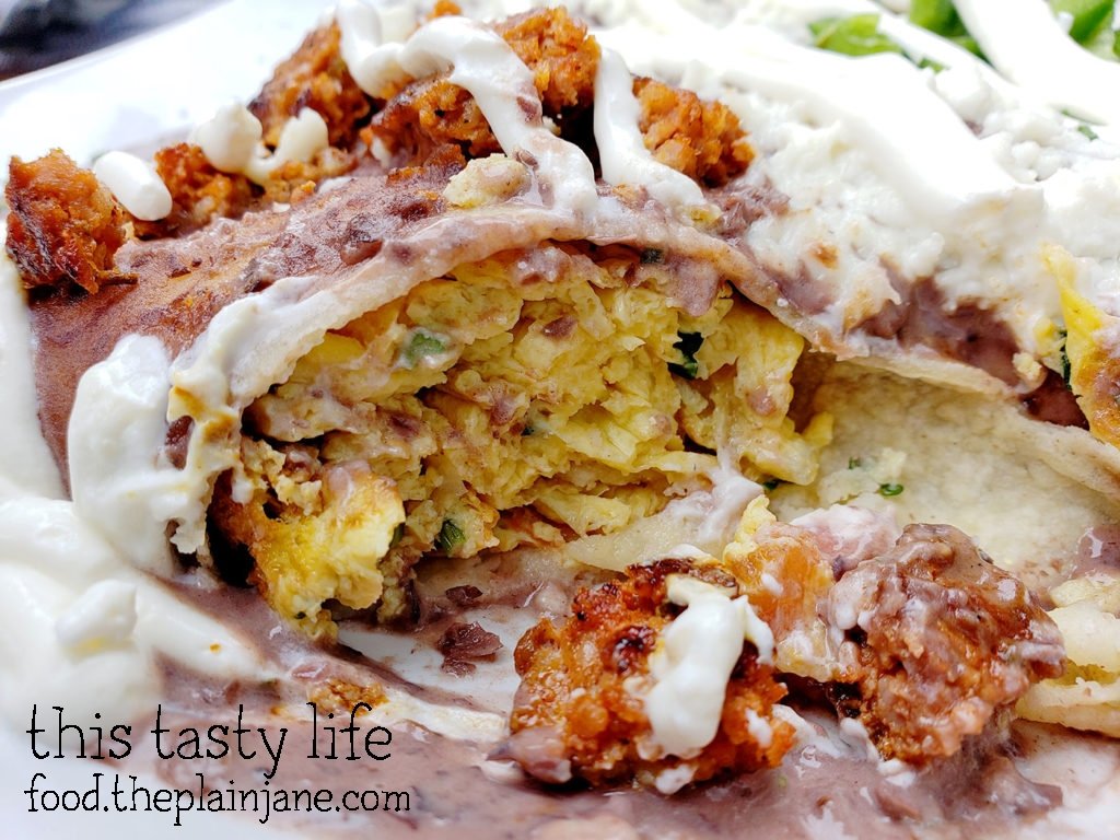 Enfrijoladas at The Lazy Hippo - San Diego, CA