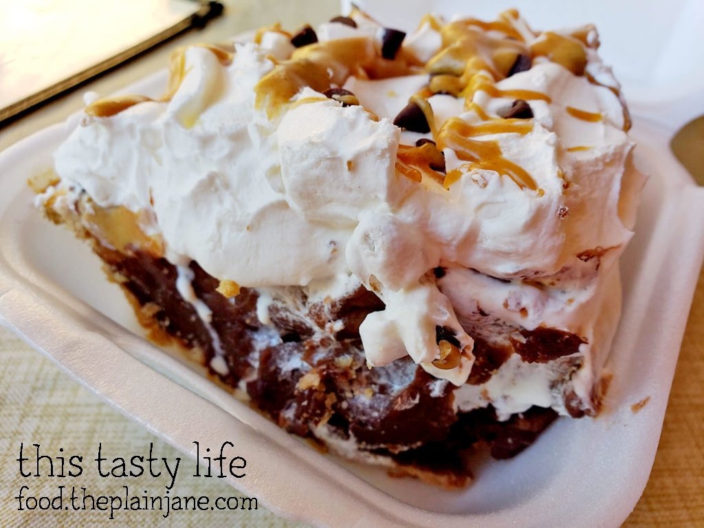 Peanut Butter Chocolate Cream Pie at Janet's Montana Cafe - Alpine, CA