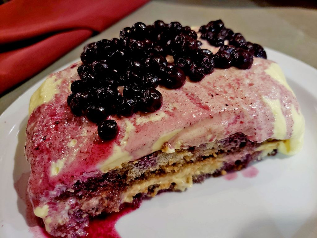 Blueberry Tiramisu at Soleluna Cafe - San Diego, CA