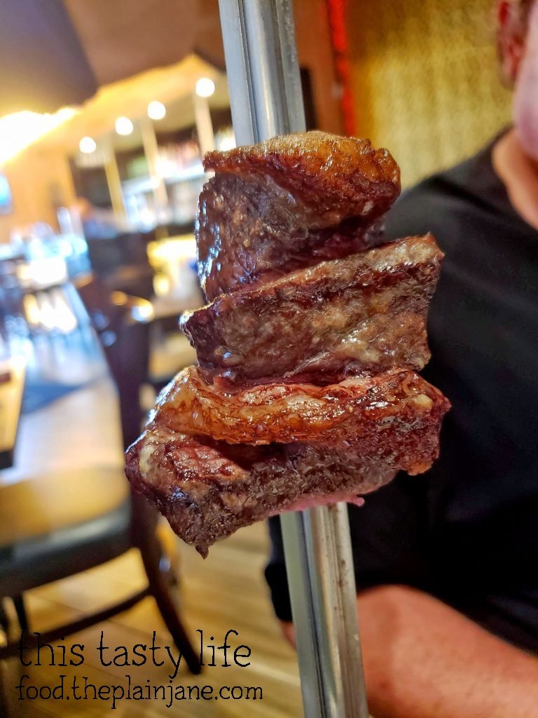 Garlic Picanha or Garlic Sirloin at Texas de Brazil