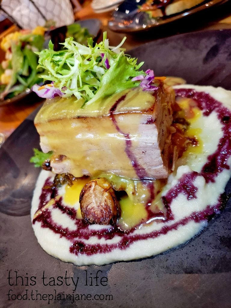 Honey Peach Glazed Pork Belly - The Butcher's Cut Steakhouse - San Diego, CA