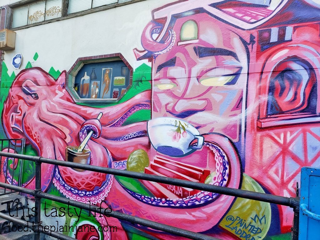 Mural in Chinatown in Oakland, CA