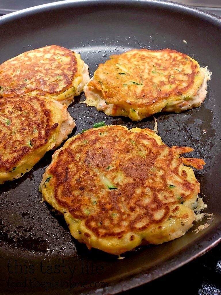 Savory Vegetable Pancakes with Carrots + Zucchini