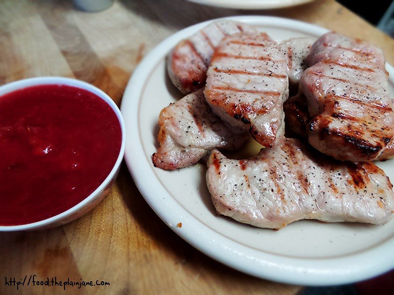 [recipe] pork chops and plum sauce