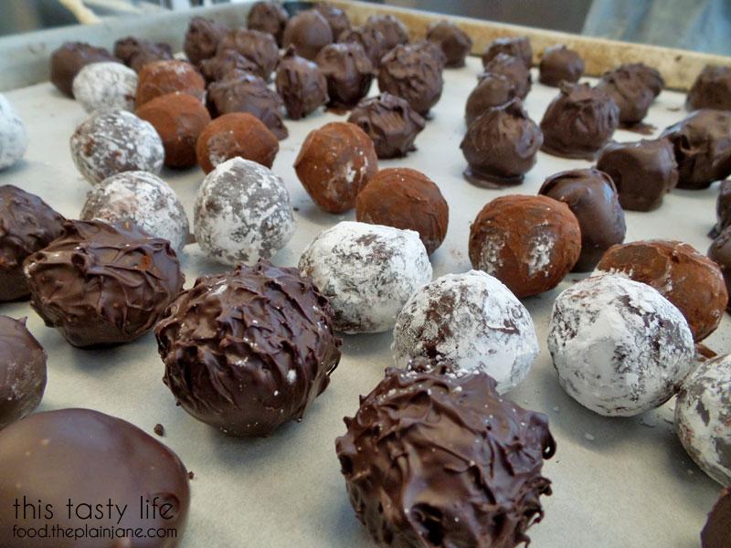 making chocolates at the gourmet chocolate class